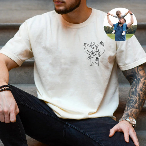 Dad and me-Custom Photo Shirt