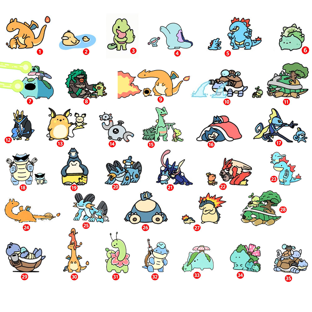 Cute Parent & Kid Pokemon Family Collection Vintage Washed T-Shirt Secondary image