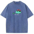Cute Parent & Kid Meganium Vintage Washed T-Shirt