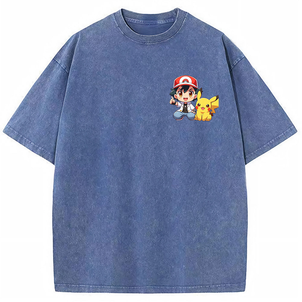Mini Trainer Pikachu Left Chest Oversized Tee Secondary image