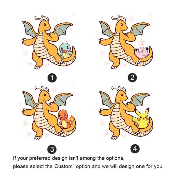 Dragonite Mom & Little Pokemon Kids Family Tee