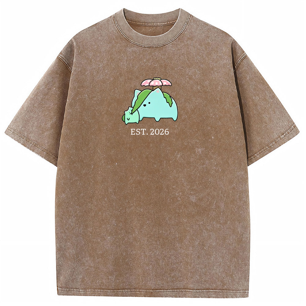 Cute Parent & Kid Torterra Vintage Washed T-Shirt