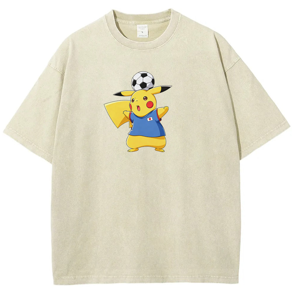 2026 World Cup Pokemon Japan Pikachu Graphic Tee