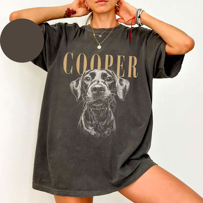 Custom Pet Photo And Name Shirt Secondary image