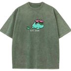Cute Parent & Kid Meganium Vintage Washed T-Shirt