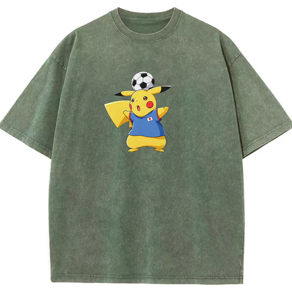 2026 World Cup Pokemon Japan Pikachu Graphic Tee Secondary image