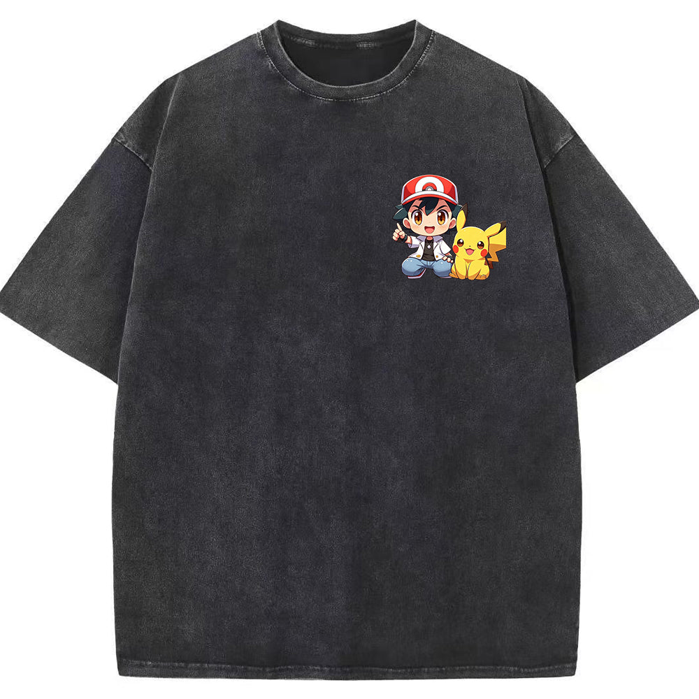 Mini Trainer Pikachu Left Chest Oversized Tee Main image