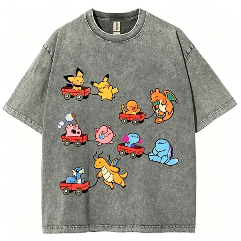 Pokémon Advanced Form Unisex Vintage Washed Tee