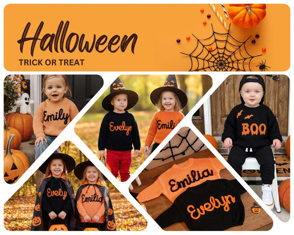 Custom Embroidered Baby Name Sweater