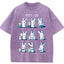 Mom's Jobs Cartoon Bunny Vintage Washed T-Shirt