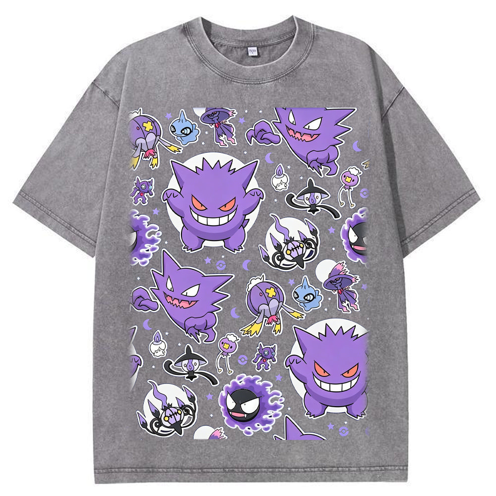 Ghostly Gathering Pokemon Anime Vintage Tee | Pokemon