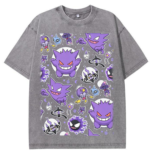 Ghostly Gathering Pokemon Anime Vintage Tee | Pokemon