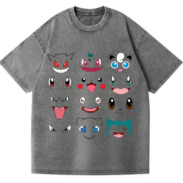 Poké Faces Anime Vintage Tee | Pokemon