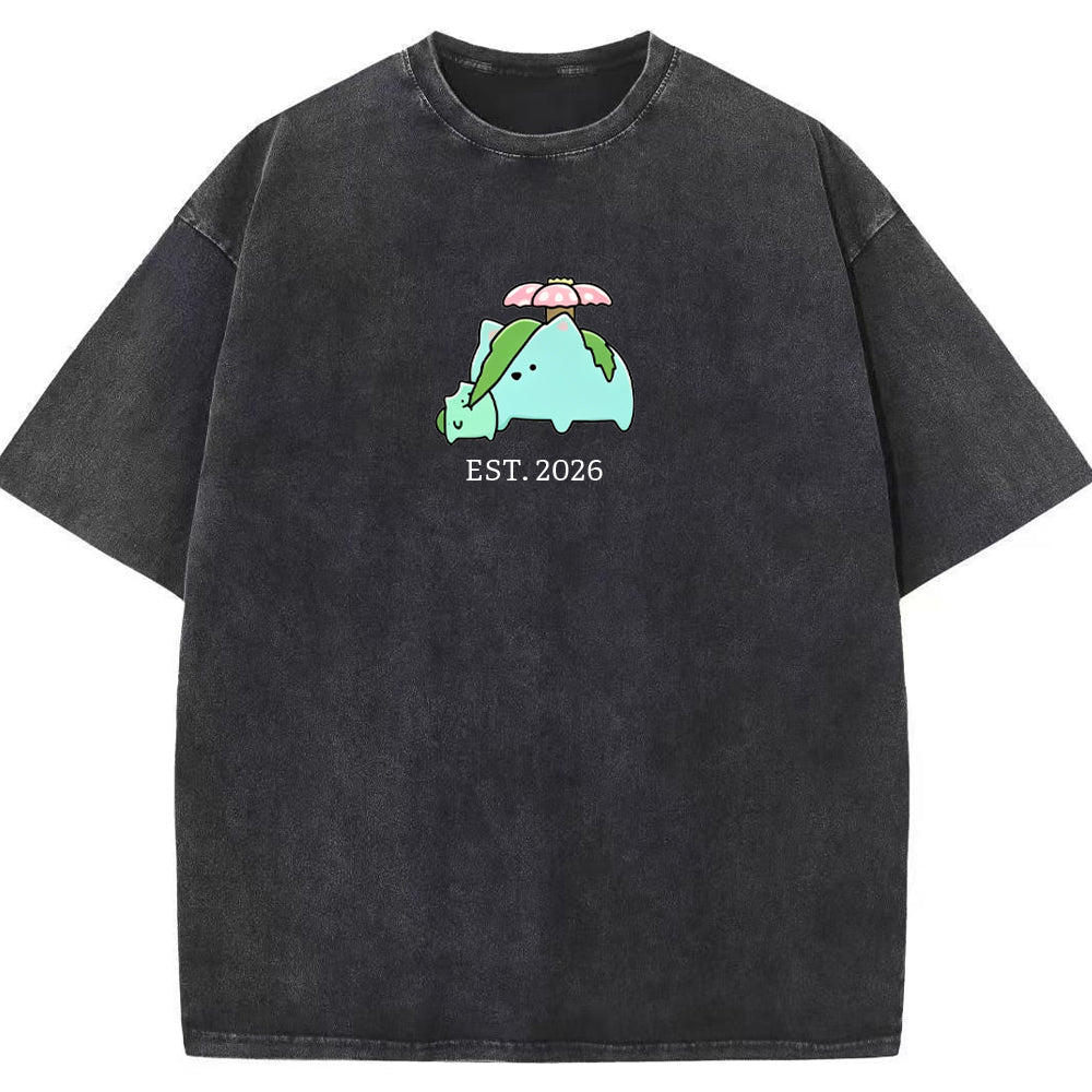 Cute Parent & Kid Torterra Vintage Washed T-Shirt
