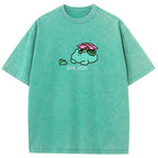 Cute Parent & Kid Meganium Vintage Washed T-Shirt