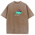 Cute Parent & Kid Meganium Vintage Washed T-Shirt