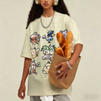 Cute Chibi Pokemon Unisex Vintage Washed Tee