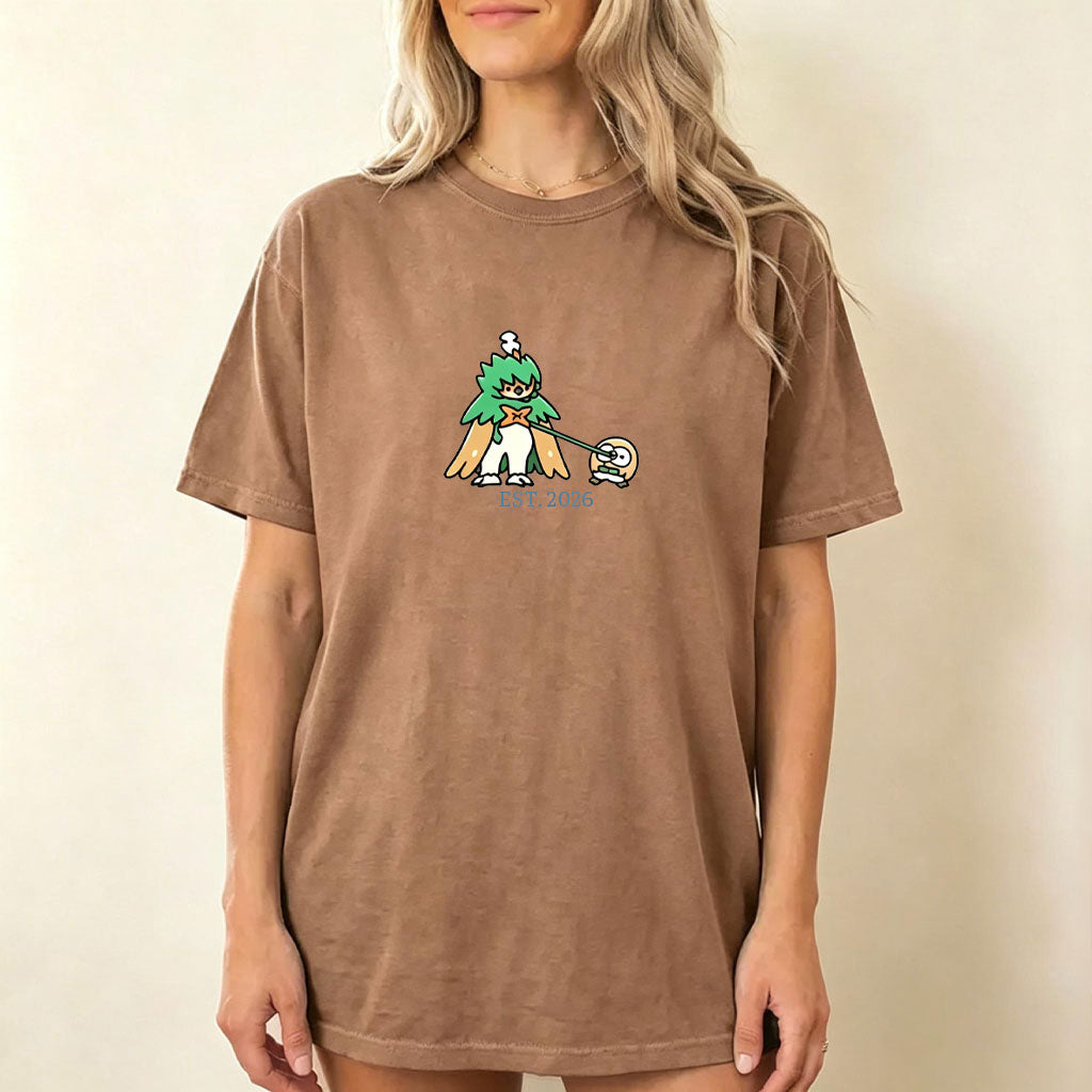 Cute Parent & Kid Decidueye Vintage Washed T-Shirt