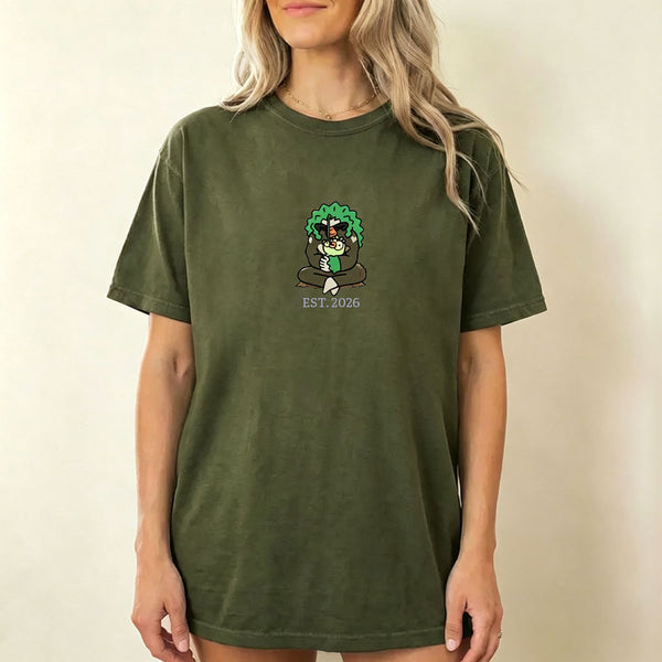 Cute Parent & Kid Tangrowth Vintage Washed T-Shirt