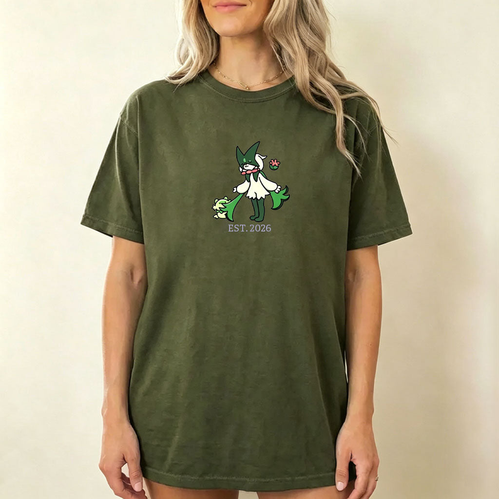 Cute Parent & Kid Floragato Vintage Washed T-Shirt
