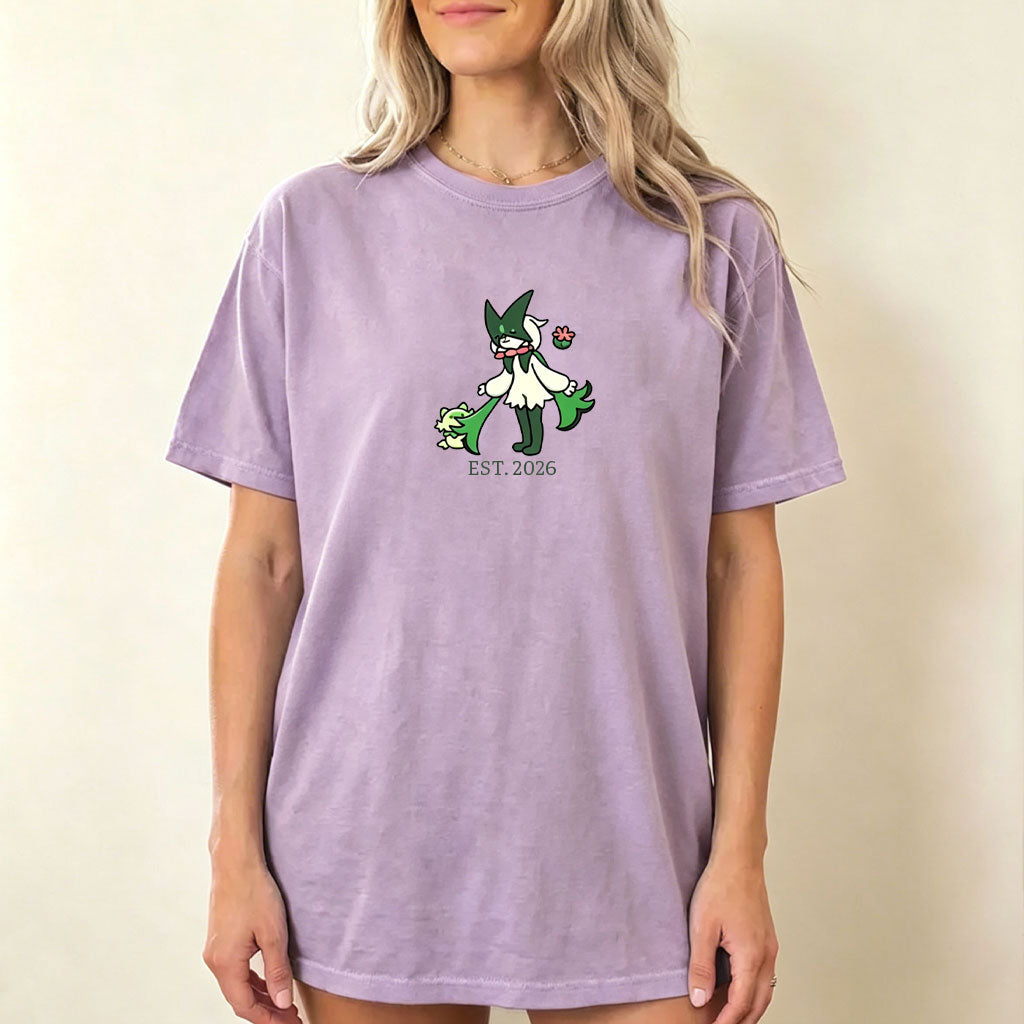 Cute Parent & Kid Floragato Vintage Washed T-Shirt