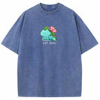 Cute Parent & Kid Bulbasaur Vintage T-Shirt