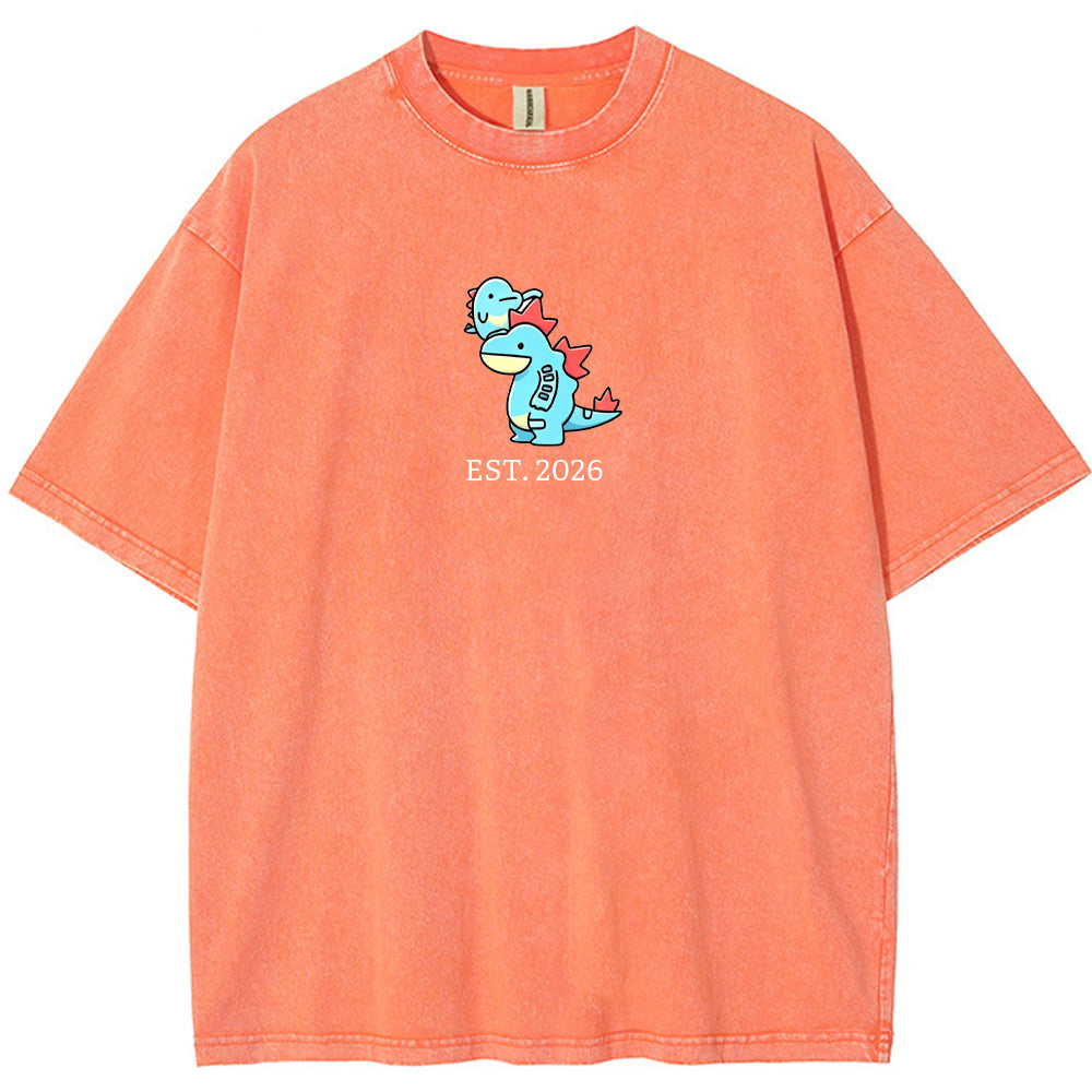 Cute Parent & Kid Feraligatr Vintage Washed T-Shirt