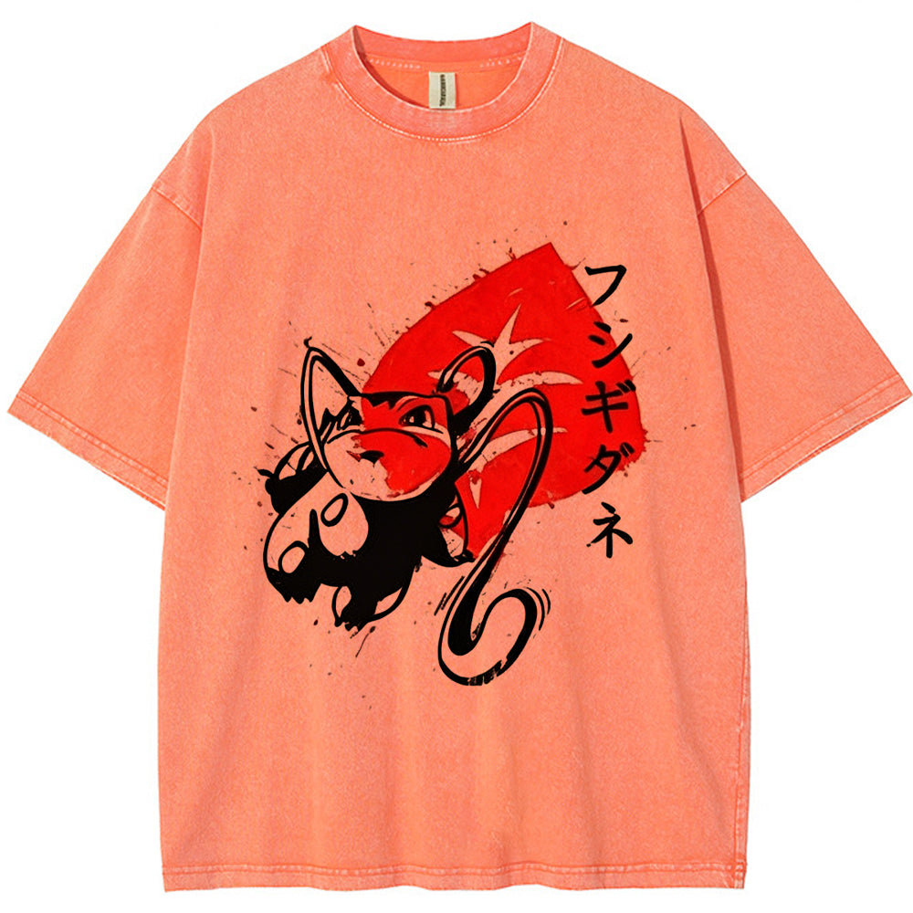 Sumie Ivysaur Leaf Splash Tee | Pokemon Anime