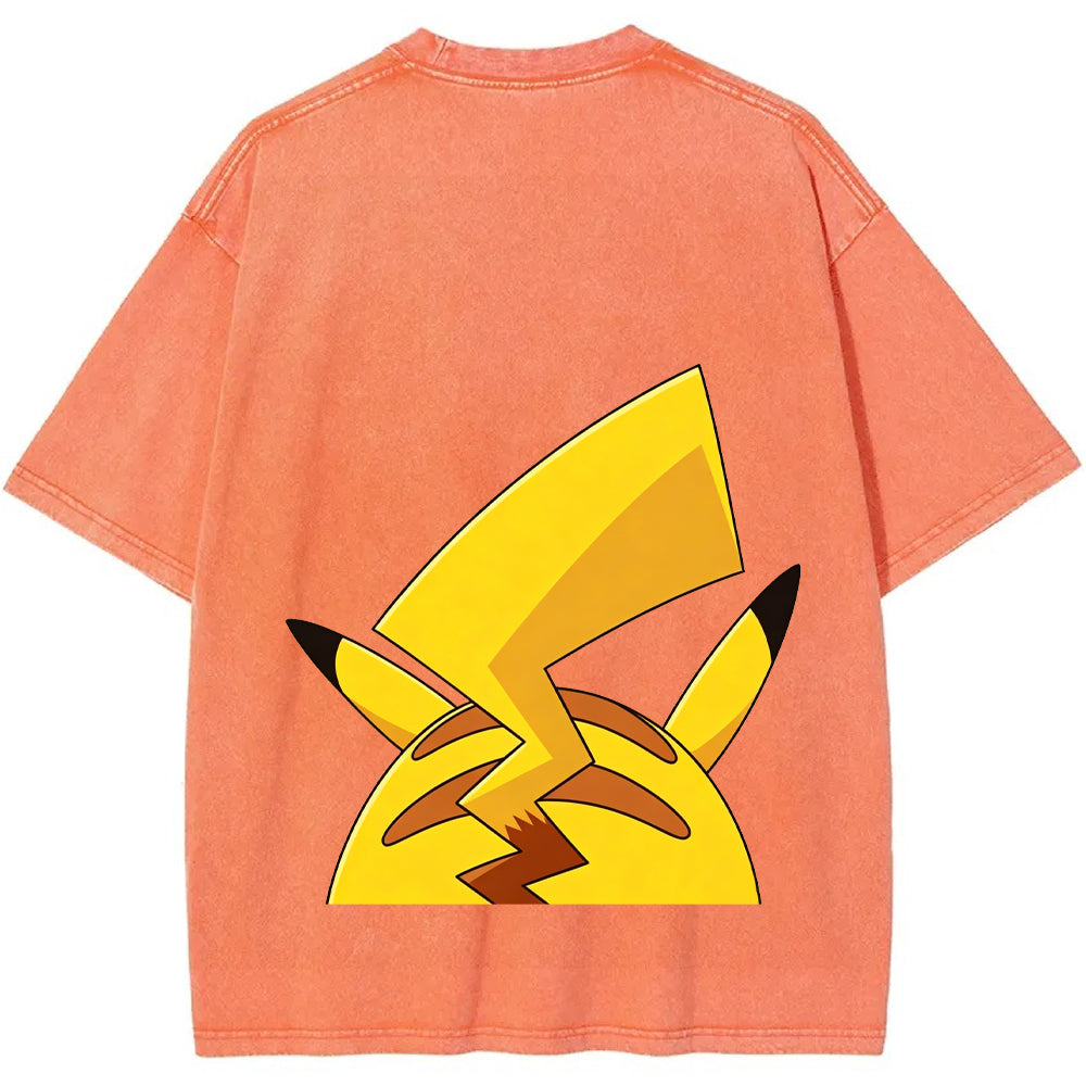 Pikachu Cartoon Tee | Pokemon Anime