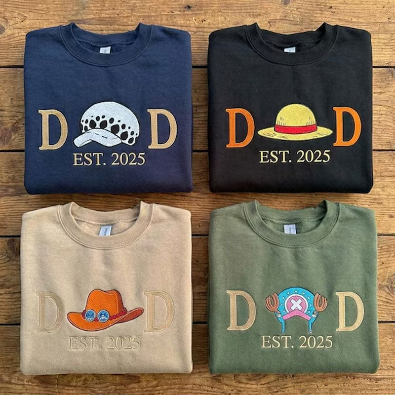 Custom Anime Dad Embroidered Sweatshirt Main image