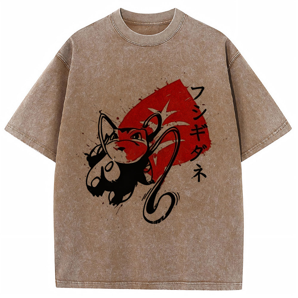 Sumie Ivysaur Leaf Splash Tee | Pokemon Anime