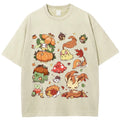 Vintage Washed Fall Autumn PKM Halloween Graphic T Shirt