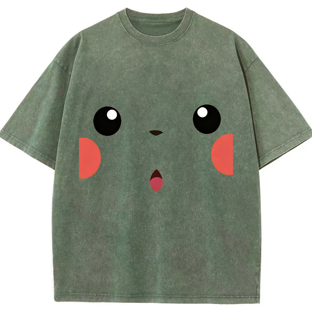 Pikachu Cartoon Tee | Pokemon Anime