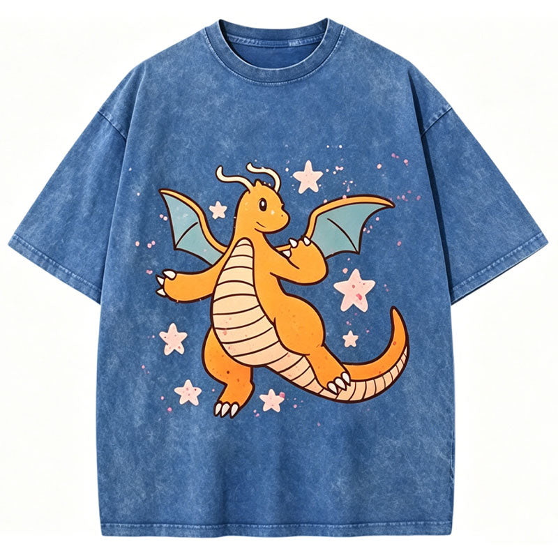 Pokémon Dragonite Unisex Vintage Washed Tee