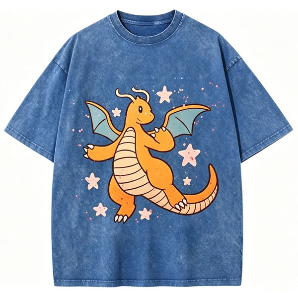 Pokémon Dragonite Unisex Vintage Washed Tee