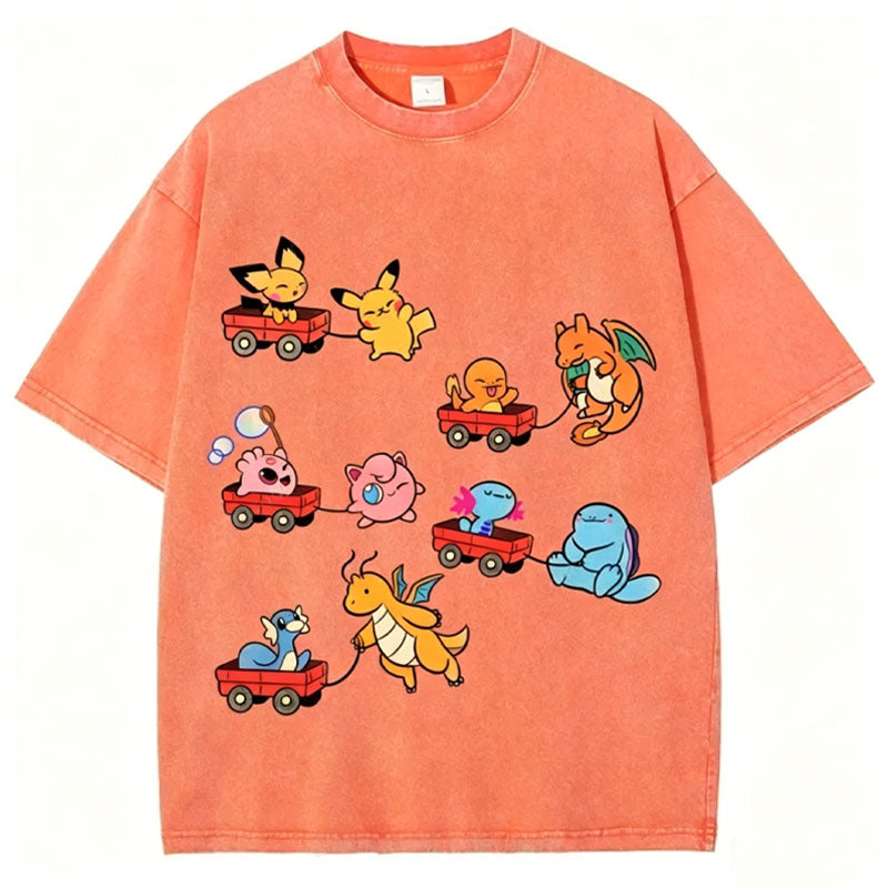 Pokémon Advanced Form Unisex Vintage Washed Tee Secondary image