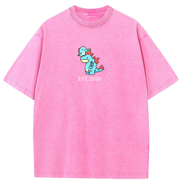 Cute Parent & Kid Feraligatr Vintage Washed T-Shirt
