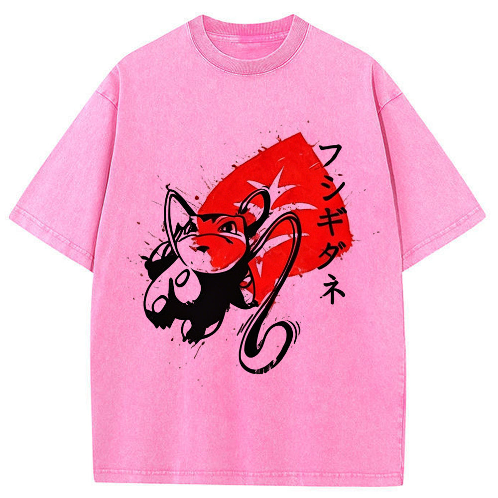 Sumie Ivysaur Leaf Splash Tee | Pokemon Anime