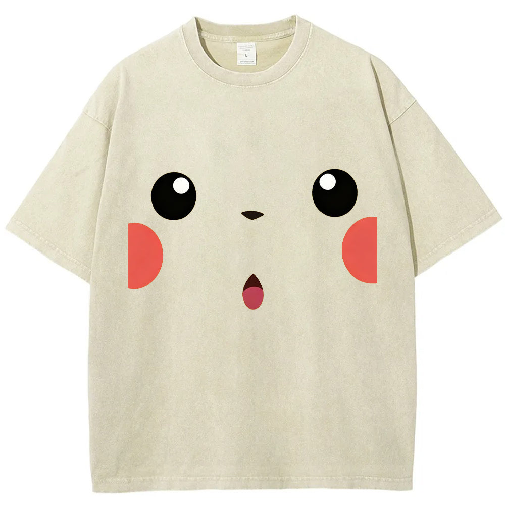 Pikachu Cartoon Tee | Pokemon Anime