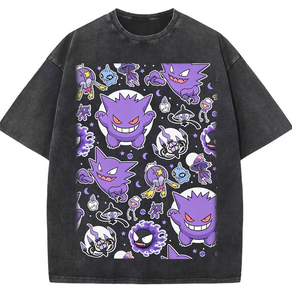 Ghostly Gathering Pokemon Anime Vintage Tee | Pokemon