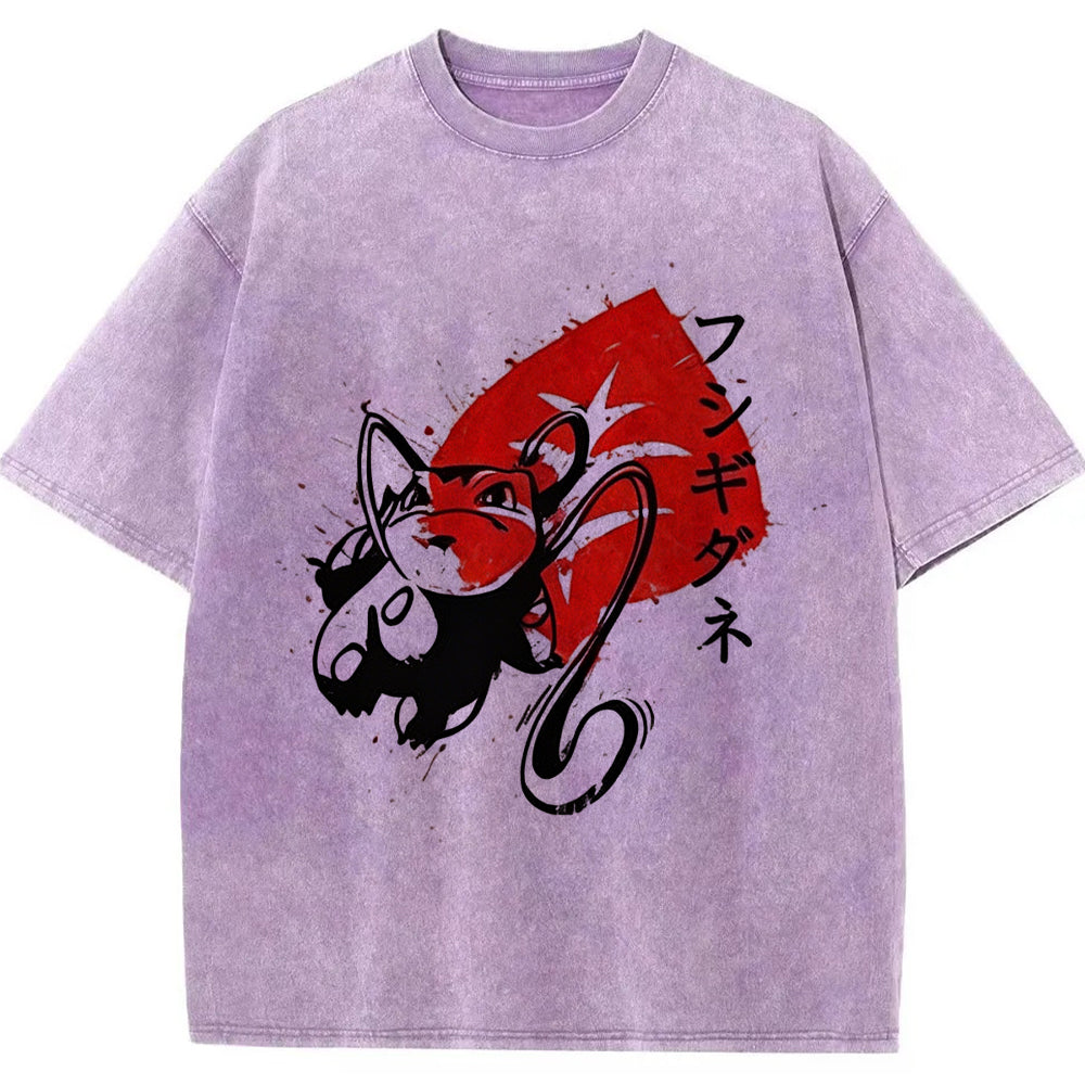Sumie Ivysaur Leaf Splash Tee | Pokemon Anime