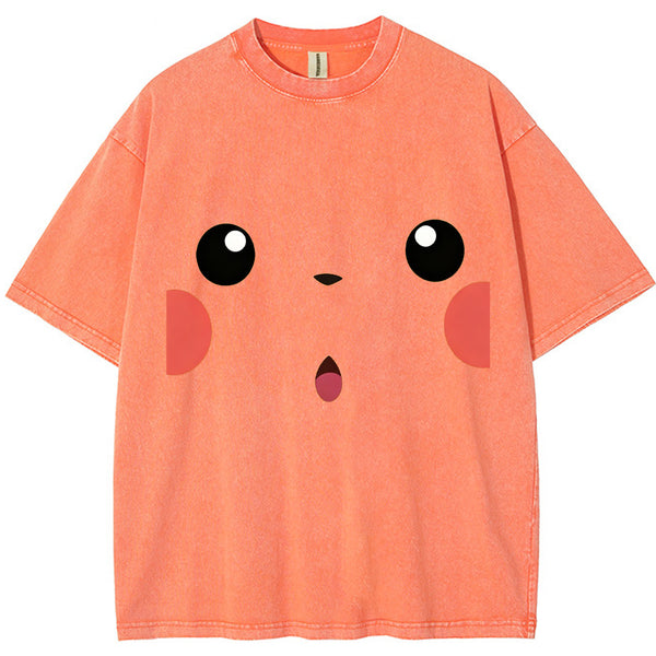 Pikachu Cartoon Tee | Pokemon Anime