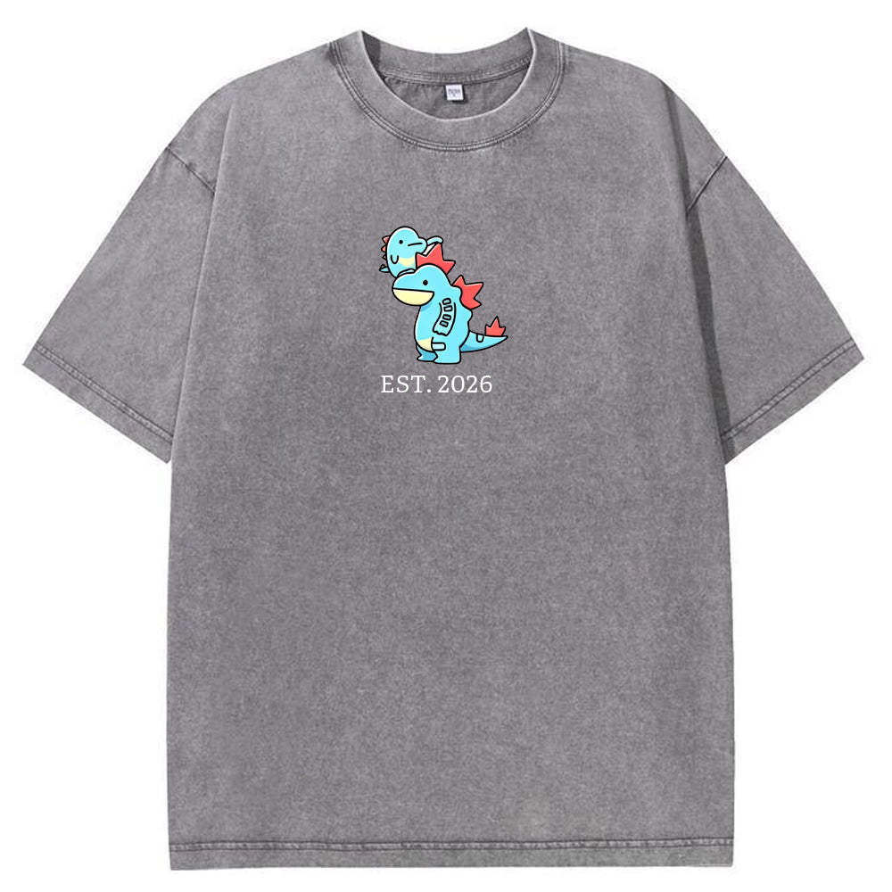 Cute Parent & Kid Feraligatr Vintage Washed T-Shirt