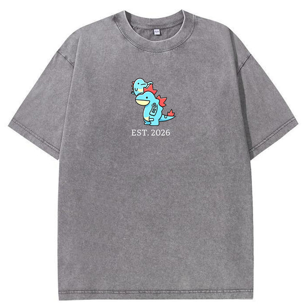 Cute Parent & Kid Feraligatr Vintage Washed T-Shirt