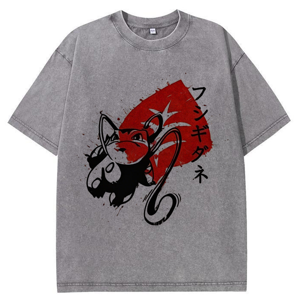 Sumie Ivysaur Leaf Splash Tee | Pokemon Anime