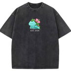 Cute Parent & Kid Bulbasaur Vintage T-Shirt