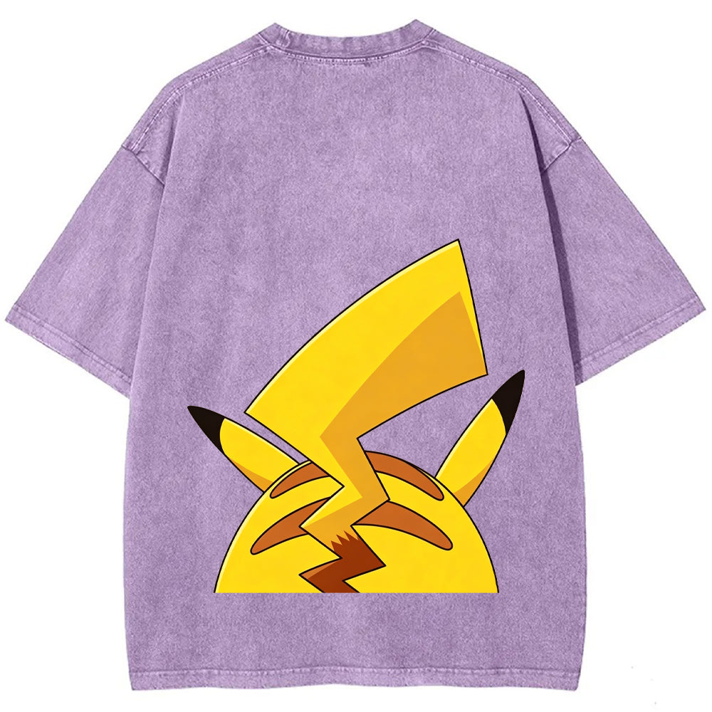 Pikachu Cartoon Tee | Pokemon Anime