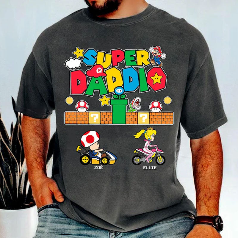 Custom Super Daddio Shirt, Funny Dad Shirt