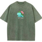 Cute Parent & Kid Bulbasaur Vintage T-Shirt
