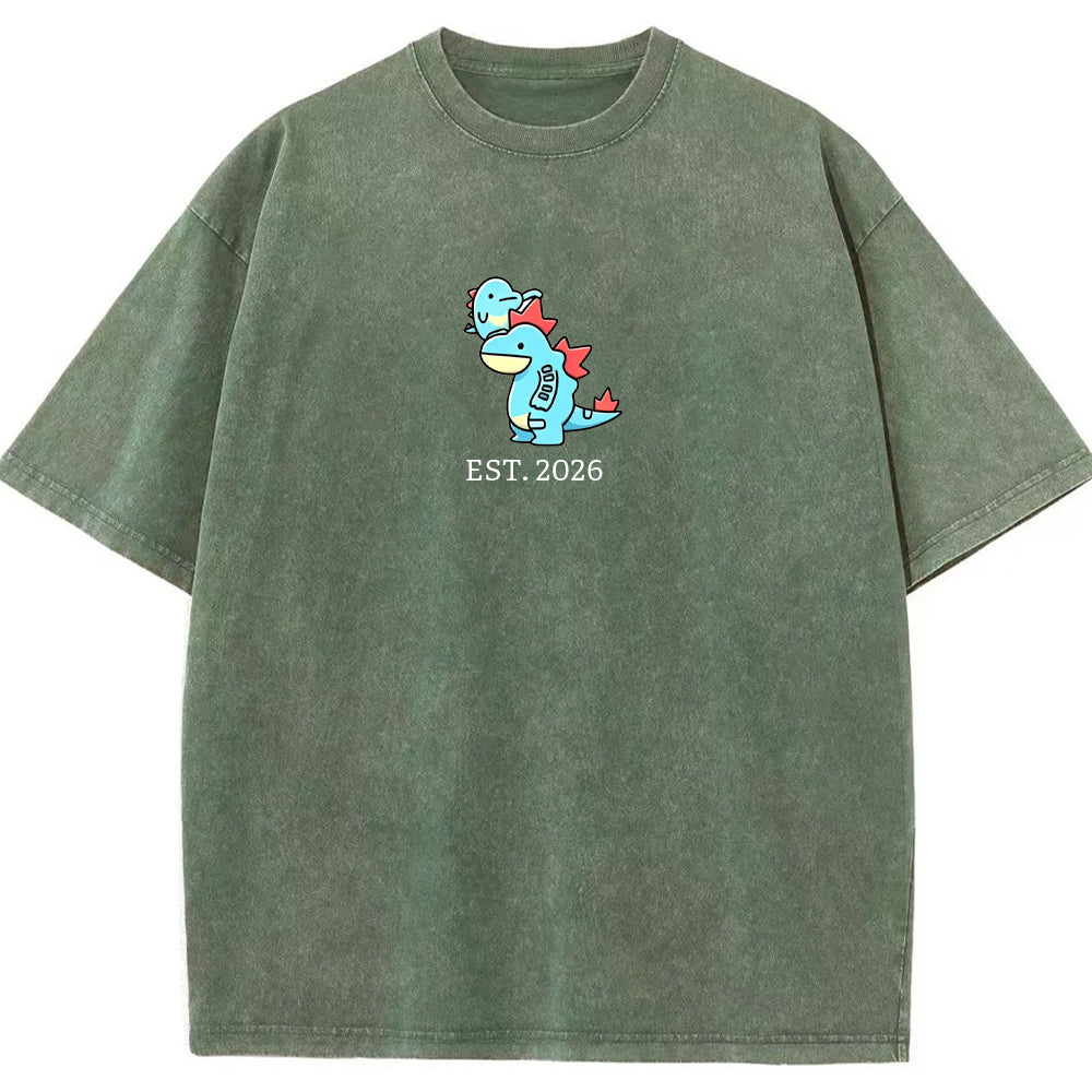 Cute Parent & Kid Feraligatr Vintage Washed T-Shirt